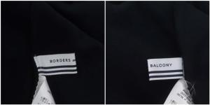 BORDERS at BALCONY ジップアップパーカー 38 ネイビー