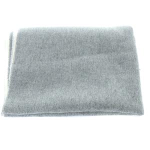 HERMES フリンジ カシミア マフラー ストール グレー