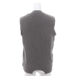JUN MIKAMI 23AW ニットベスト 前開き ウール UN1 グレー