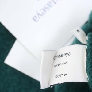 cristaseya Felted shetland raglan sweater M グリーン