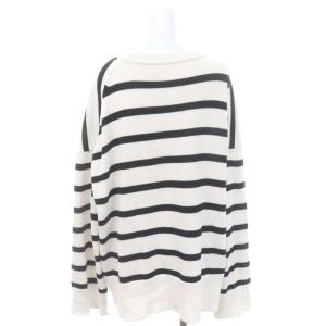 Deuxieme Classe 22SS ボーダー ニット セーター 長袖 白 黒 ホワイト ブラック