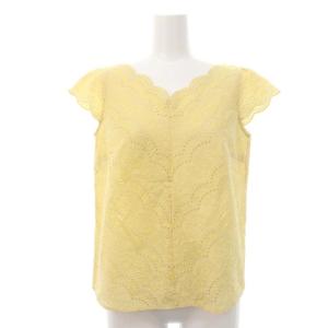 TOCCA PEACH BLOSSOM セットアップ 上下 ブラウス フレンチスリーブ 花柄刺繍 スカラップ フレアスカート ひざ丈 0