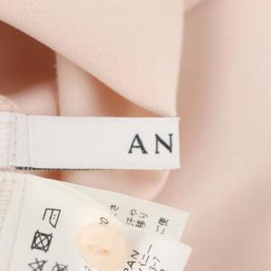 ANAYI フリル ブラウス プルオーバー ボートネック 長袖 38 ピンク