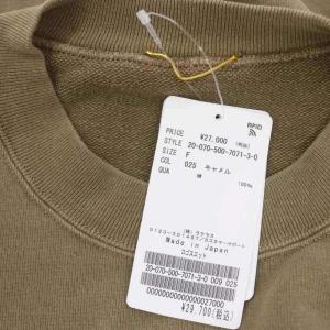 Deuxieme Classe PEACEFUL ロゴスウェット プルオーバー トレーナー 長袖 F キャメル