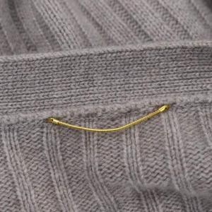 Deuxieme Classe CARIAGGI Rib カーディガン ニット 長袖 ベルト付き カシミヤ グレージュ