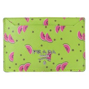 Watermelon スイカ カードケース 名刺入れ ロゴ 黄緑 グリーン