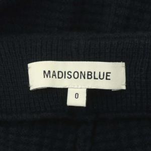 MADISONBLUE ワッフルスカート ロング タイト スリット 00 紺 ネイビー
