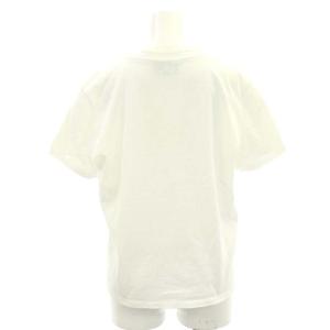 A.P.C. ロゴ刺繍 Tシャツ カットソー 半袖 コットン S 白 赤 ホワイト レッド