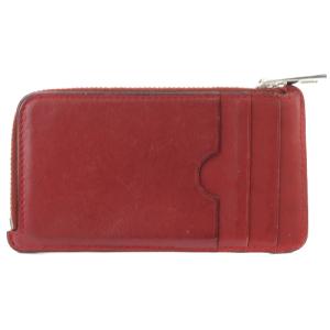 LOEWE カードケース コインケース レザー 赤 レッド