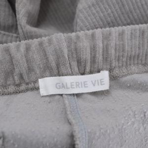 GALERIE VIE 22AW コーデュロイジャージー イージーテーパードパンツ ストレッチ 32 グレー