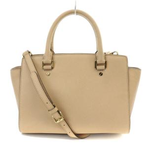 MICHAEL KORS SELMA セルマ ミディアム サッチェル ハンドバッグ ショルダーバッグ 2WAY レザー ロゴ ピンク