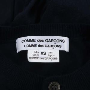 COMME des GARCONS COMME des GARCONS コムコム AD2017 ニット カーディガン 七分袖 コットン XS 濃紺 ネイビー