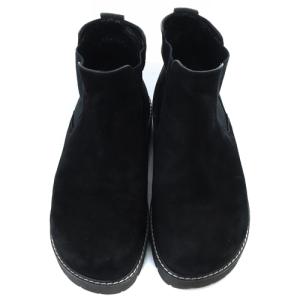 nagonstans サイドゴアブーツ ショート 切替 37 23.5cm 黒 ブラック