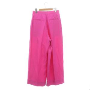 Drawer 近年モデル M.SUMMER2 キュプラコットンタックパンツ ワイド ジップシュライ 38 L ピンク