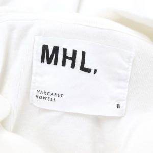 MHL. 22AW ORGANIC COTTON THERMAL JERSEY ハイネックカットソー 長袖 2 白 ホワイト