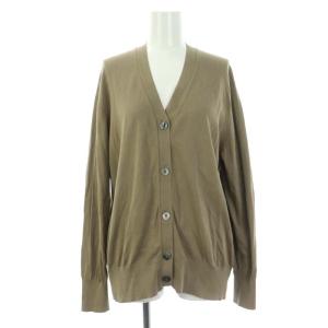 vingt-trois 21SS スビンハイツイストコットン カーディガン ニット 長袖 Vネック 40 ベージュ