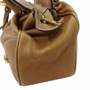 DOLCE&GABBANA トートバッグ ショルダーバッグ レザー 裏地 ヒョウ柄 茶色 ブラウン系 0411