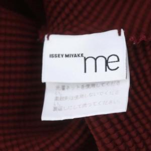 me ISSEY MIYAKE ワッフルプリーツドルマンプルオーバーブラウス シャツ カットソー 長袖 プルオーバー F 茶 ブラウン