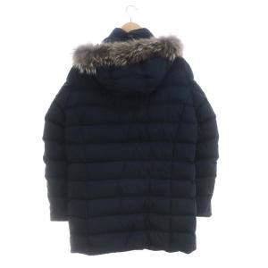 HERNO コヨーテファー ダウンコート 48 ネイビー PI0314U