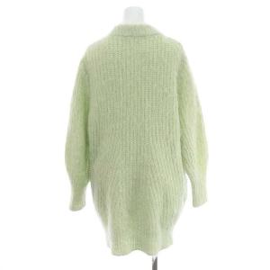 SNIDEL 22AW モヘアカーデミニワンピース ニット 長袖 F ミントグリーン