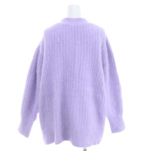Diagram GRACE CONTINENTAL 22AW ビットアンゴラ カーディガン 長袖 ニット ウール 36 ラベンダー