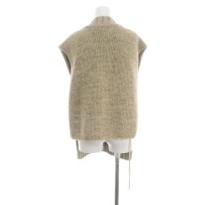 Martin Margiela 4 21AW ボタニカル ダイ タバード ニット ベスト プルオーバー S ベージュ