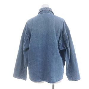 CELINE デニム プルオーバーシャツ 長袖 XS ブルー