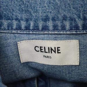 CELINE デニム プルオーバーシャツ 長袖 XS ブルー