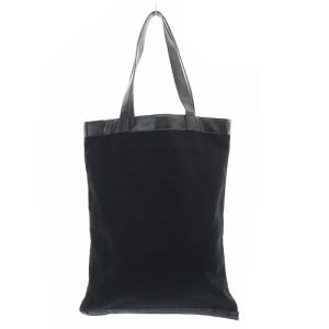 UN3D. BIG POKET TOTE BAG トートバッグ ハンドバッグ ロゴ レザー キャンバス 黒 ブラック 緑 グリーン