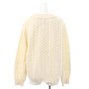 SHIPS HAMILTON カシミヤケーブルニット セーター 長袖 プルオーバー オフホワイト