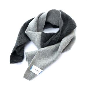 22SS TWO FACE MUFFLER マフラー バイカラー ライトグレー グレー