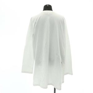 ENFOLD コットン ロングスリーブカットソー Tシャツ 長袖 38 白 ホワイト