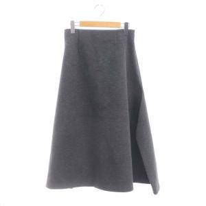 22SS ボンディングカーブスカート デザイン ロング 38 チャコールグレー