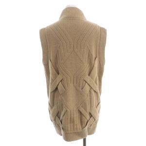 3.1 phillip lim ケーブル編みノースリーブニット セーター チュニック ウール カシミヤ混 XS ベージュ