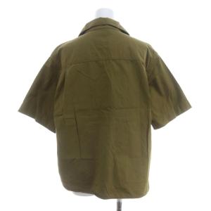 MHL. 23SS LIGHT COTTON DRY TWILL 半袖 シャツ 2 カーキ