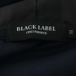 BLACK LABEL CRESTBRIDGE 半袖 ロゴ プルオーバー パーカー M 紺 ネイビー