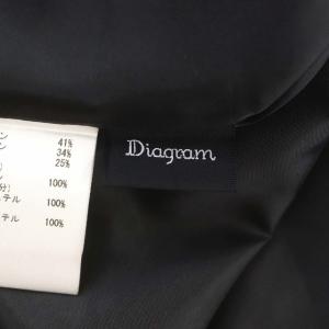 Diagram GRACE CONTINENTAL チェリーレースドレス ワンピース Vネック ロング ノースリーブ 38 黒 ブラック