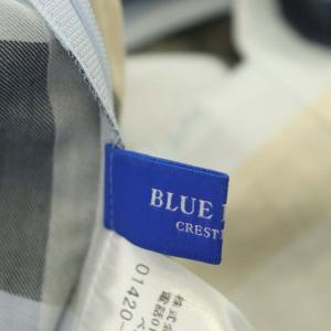 BLUE LABEL CRESTBRIDGE チェック ブラウス ノースリーブ プルオーバー フリル 38 マルチカラー