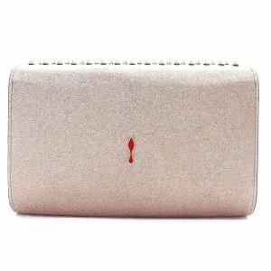 Christian Louboutin パロマクラッチ ショルダーバッグ スタッズ レザー ピンク