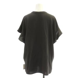 Spick&Span 21SS フレアスリーブスキッパーブラウス 半袖 プルオーバー F チャコールグレー