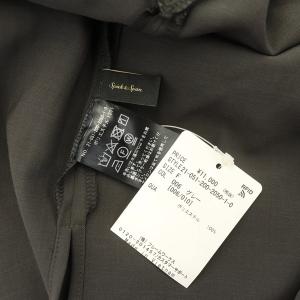 Spick&Span 21SS フレアスリーブスキッパーブラウス 半袖 プルオーバー F チャコールグレー