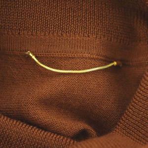 L'Appartement T/N Volume Knit ニット カットソー 長袖 タートル ウール 茶色 ブラウン