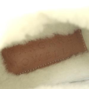 MARGARET HOWELL ショートブーツ レザー ムートン 36 23cm 黒 ブラック