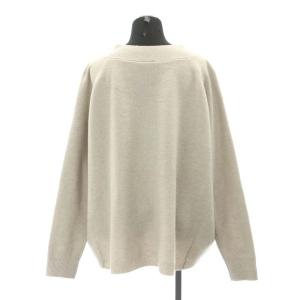Deuxieme Classe ミドルゲージVプルオーバー ニット セーター 長袖 グレー