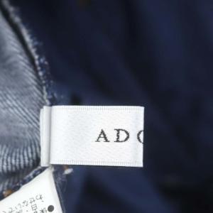 ADORE ライトデニムワイドパンツ ジーンズ フレア ジッパーフライ 36 青 ブルー