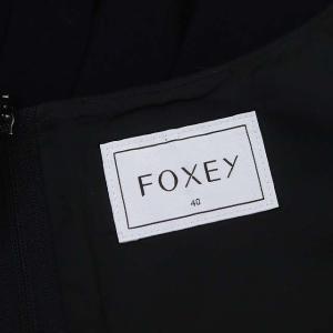 FOXEY Magnolia ワンピース 40 ダークネイビー 34859