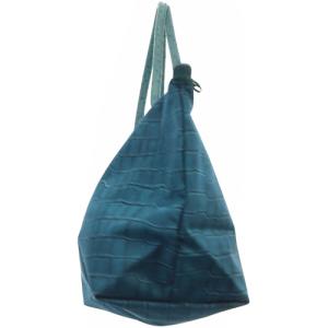 Longchamp プリアージュ 型押しプリント バッグ トートーバッグ 青 ブルー