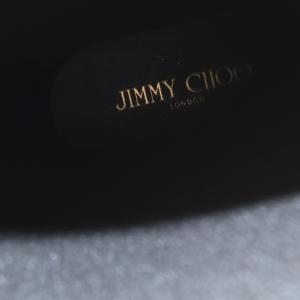 JIMMY CHOO レインブーツ ロングブーツ ラバー 36 23cm 黒 ブラック