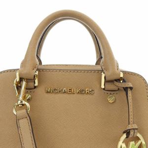 MICHAEL KORS ショルダーバッグ ハンドバッグ ロゴ 2way レザー ミニ べージュ