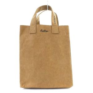 MADISONBLUE GRAMERCY PAPER BAG ペーパー トート バッグ ハンドバッグ 茶色 ブラウン